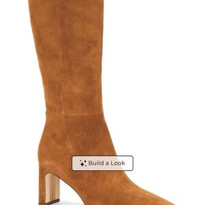 Sam Edelman Knee High Sylvia Suede Boot in Frontier Brown Suede
